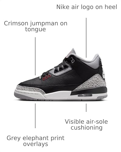 (GS) Air Jordan 3 Retro 'Black Cement' (2024) DM0967-010