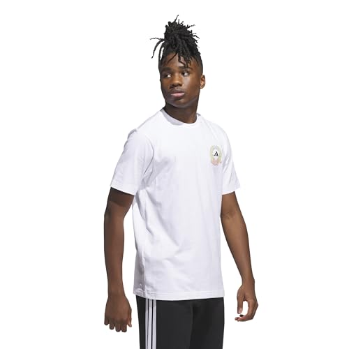 Adidas Men's 90s Nostalgia City Graphic T-Shirt, White, X-Large