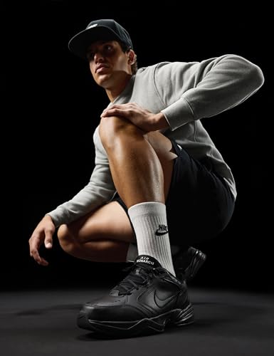 Nike Air Monarch IV (4E) - Black / Black, 12 4E US