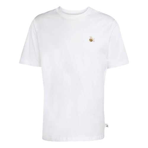 adidas Men's Dog Hoop Patch Graphic T-Shirt, White, Large/Tall