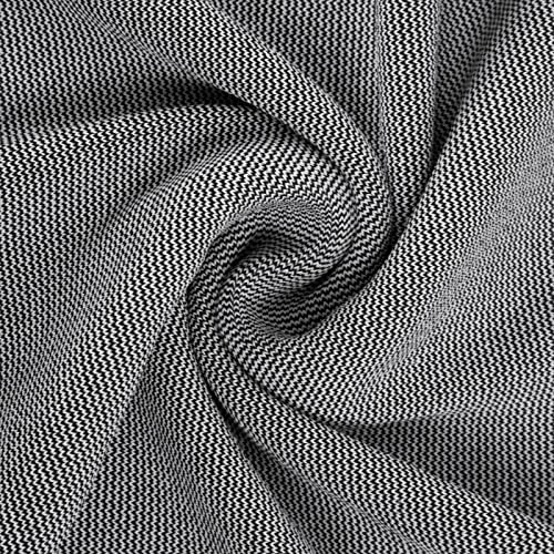 Men's Retro Polo Shirts Vintage Stripes Lapel Collar Knit Shirts Black S