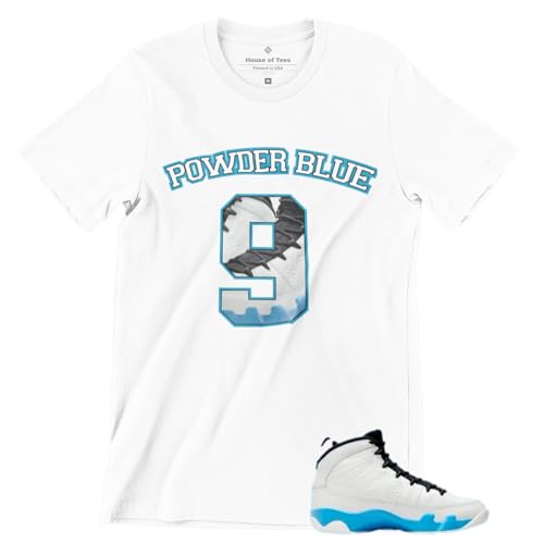 Shirt to Match Jordan 9 Powder Blue Men's Graphic Tee