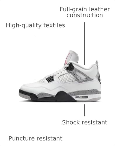 JORDAN AIR JORDAN 4 RETRO WHITE CEMENT