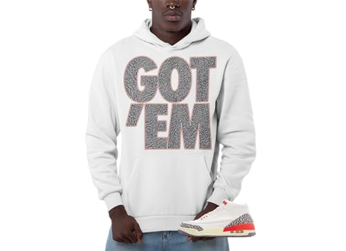 J3 Georgia Peach Men's Hoodie to Match Jordan 3 Georgia Peach Sneaker