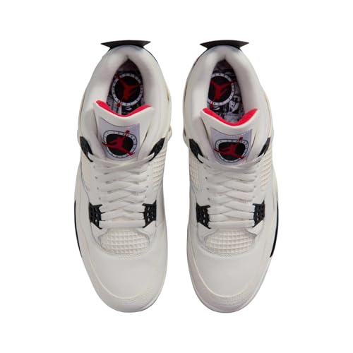 Air Jordan 4 Retro Flight Club Men's Shoes (Sail/University Red/Black) Size 10.5