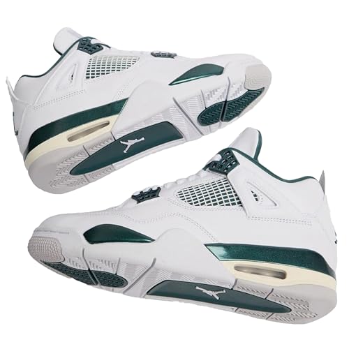 Nike Air Jordan Mens Air 4 Retro White/Oxidized Green-White FQ8138-103 10