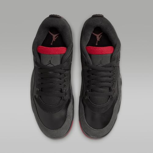 Air Jordan 4 RM Men's Shoes (FQ7939-060, Black/Anthracite/Varsity Red) Size 10