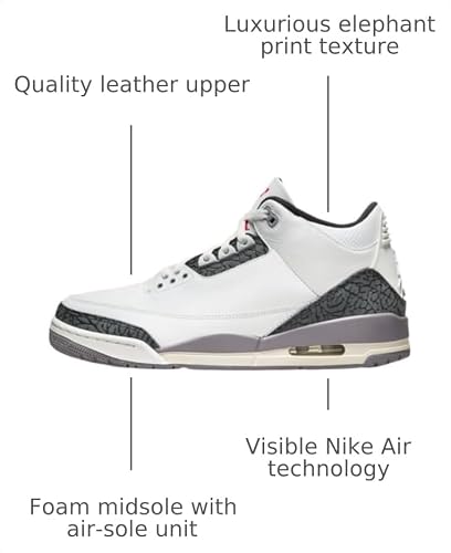 Air Jordan 3 Retro Cement Grey Men's