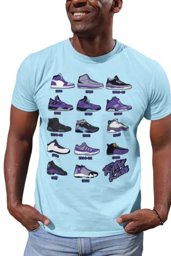 Shirt to Match Jordan Purple Retro Jordan Sneakers 1 2 3 4 5 6 7 8 9 10 11 12 13, Tee to Match Jordans