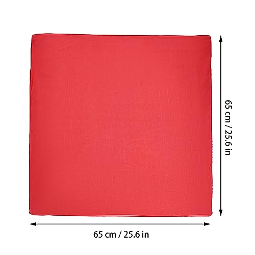 Jmkcoz 3 Pcs 50s Chiffon Scarf Sheer Square Neck Head Scarf for Women Girls Hip Hop 1950s Party Halloween Costume (Black White Red)
