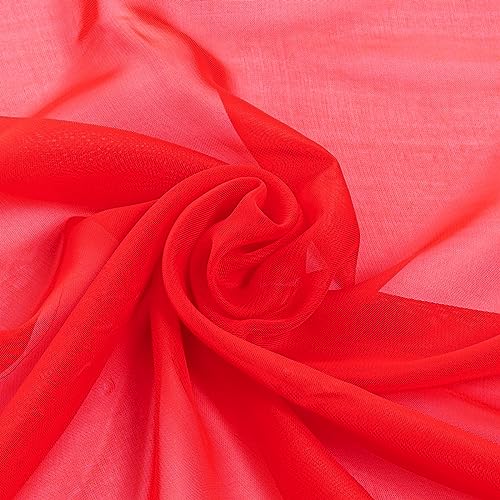 Jmkcoz 3 Pcs 50s Chiffon Scarf Sheer Square Neck Head Scarf for Women Girls Hip Hop 1950s Party Halloween Costume (Black White Red)