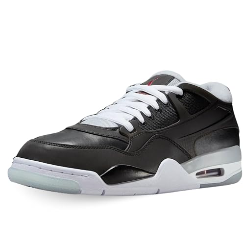 Air Jordan 4 RM Men's Shoes (HV5184-010, Black/Wolf Grey/White/Fire Red) Size 10