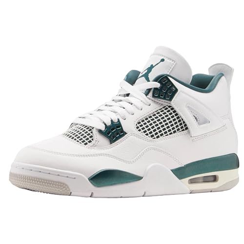 Nike Air Jordan Mens Air 4 Retro White/Oxidized Green-White FQ8138-103 10