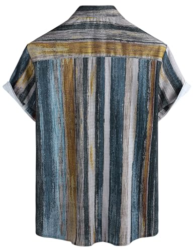 VATPAVE Mens Button Down Short Sleeve Shirt Summer Shirts XXL Multicolor