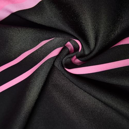 Royaura Hawaiian Shirt for Men,Printed Summer Beach Vintage Bowling Button Down Short Sleeves Casual Shirts Black Pink