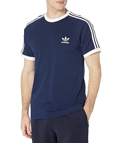 adidas Originals Mens Adicolor Classics 3-Stripes T-Shirt Night Indigo Small