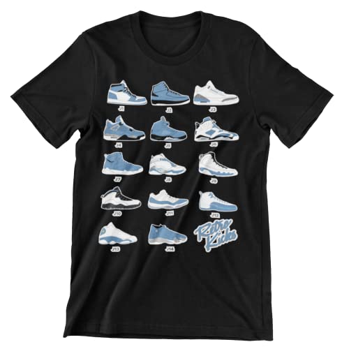 Jordan Retro Sneakers University Blue T-Shirt to Match