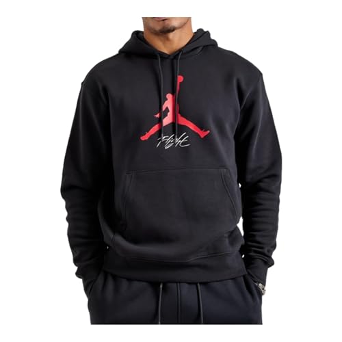 Black / Gym Red Fleece Hoodie by Jordan