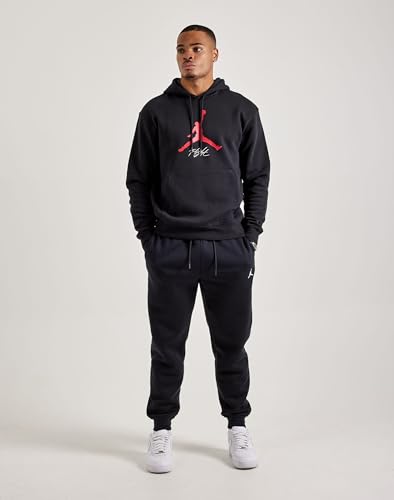 Black / Gym Red Fleece Hoodie by Jordan
