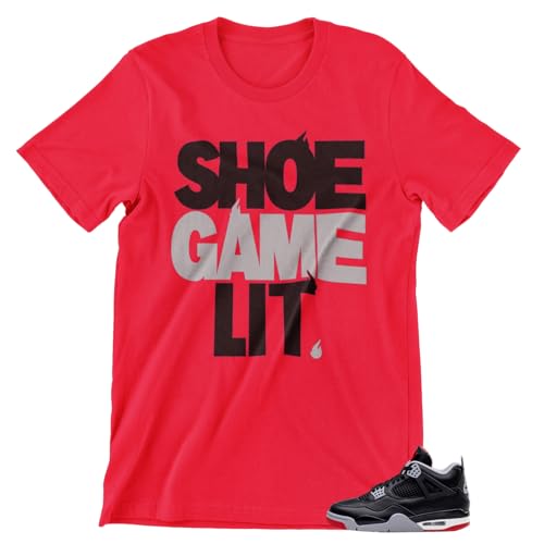 Tee Shirt to Match Jordan 4 Bred Reimagined Men's Retro T-Shirt