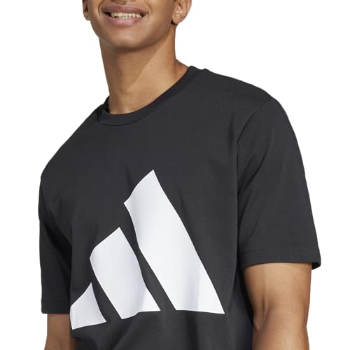 Adidas Men's Essentials Big Logo T-Shirt, Black/White, X-Large