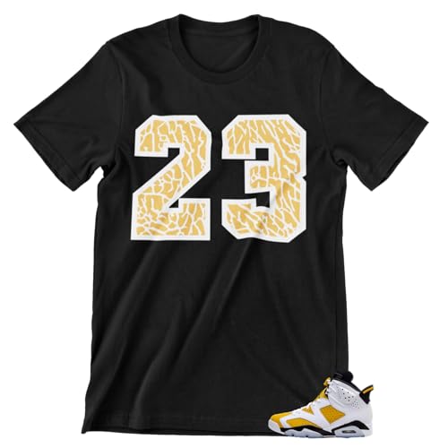T Shirt to Match Jordan 6 Yellow Ochre Men's Matching Tees