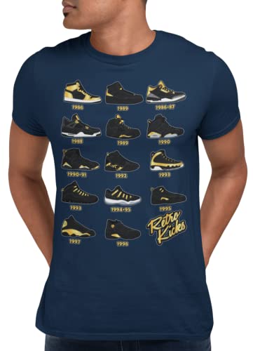 Shirt to Match Gold Black Jordan Retro 1 2 3 4 5 6 7 8 9 10 11 12 13 Sneakers, Men's Tee to Match Jordans