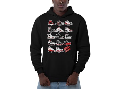 Hoodie To Match Jordan Original 1 2 3 4 5 6 7 8 9 10 11 12 13 Men's Graphic Hoodies Black