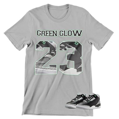Shirt to Match Jordan 3 Green Glow Sneakers, Men's Graphic Tee.
