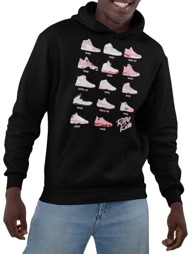 Retro Jordan's Pink/White UNISEX Colors Men's Hoodie Sweatshirt Pullover