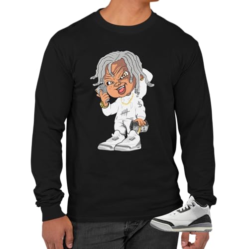 Jordan 3 Retro Cement Grey Men's Long Sleeve T-Shirt to Match Sneakers