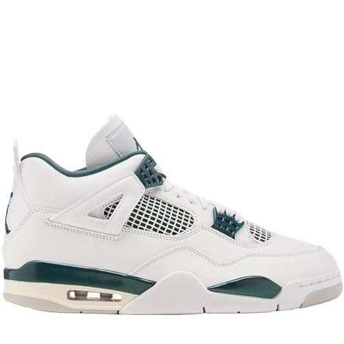 Nike Air Jordan Mens Air 4 Retro White/Oxidized Green-White FQ8138-103 10