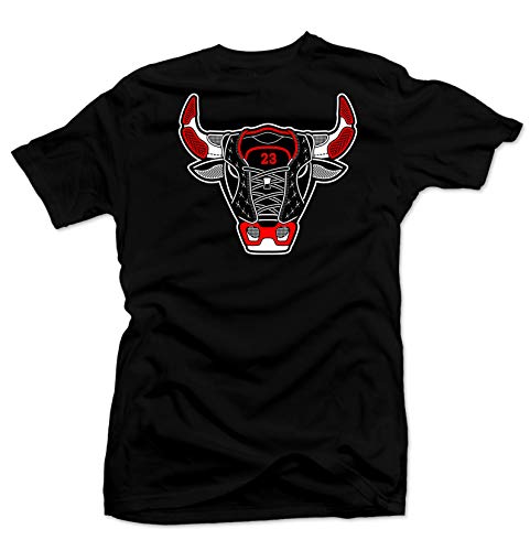 SNELOS Shirt to Match Jordan (Jordan 13 He got Game Shirt (Bull), 5XL)