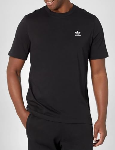 adidas Originals Mens Trefoil Essentials T-Shirt Black Medium
