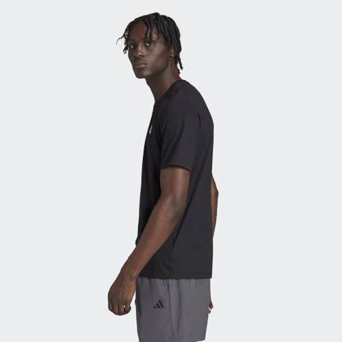 adidas Men's Essentials Feel Ready Training T-Shirt, Black/White, X-Large