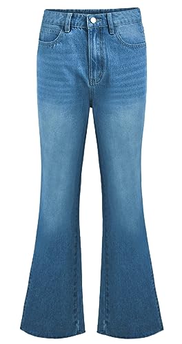 Men's Vintage Jeans Bell Bottom Pants Retro 70s 60s Outfits Flared Jeans Comfortable Stretch Fit for Disco Party