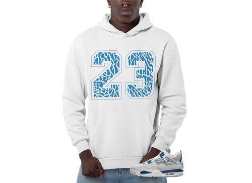 Hoodie To Match Jordan 4 Industrial Blue Sneakers, Men's Graphic Hoodies