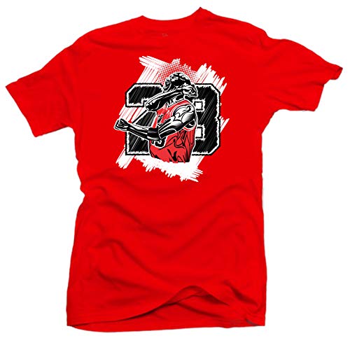 Jordan 11 Bred 2019 Match Shirts (Jordan 11 Bred 2019 - Goat 23 (Red), 3XL)