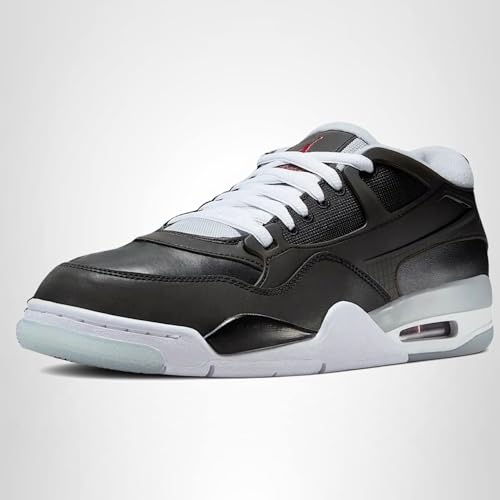 Air Jordan 4 RM Men's Shoes (HV5184-010, Black/Wolf Grey/White/Fire Red) Size 10