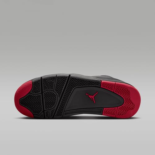 Air Jordan 4 RM Men's Shoes (FQ7939-060, Black/Anthracite/Varsity Red) Size 10