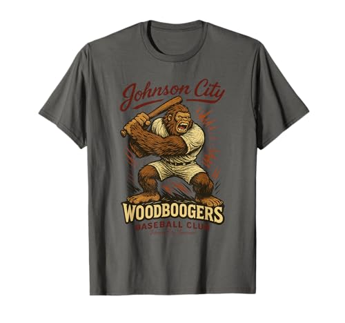 Johnson City Woodboogers Retro Baseball Club T-Shirt