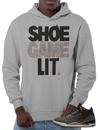 Hoodie To Match Jordan 3 Fear Sneaker Colors, Men's Graphic Hoodies
