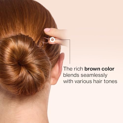 Kitsch Spiral Bobby Pins - Hair Accessories For Women - Brown, 3pcs