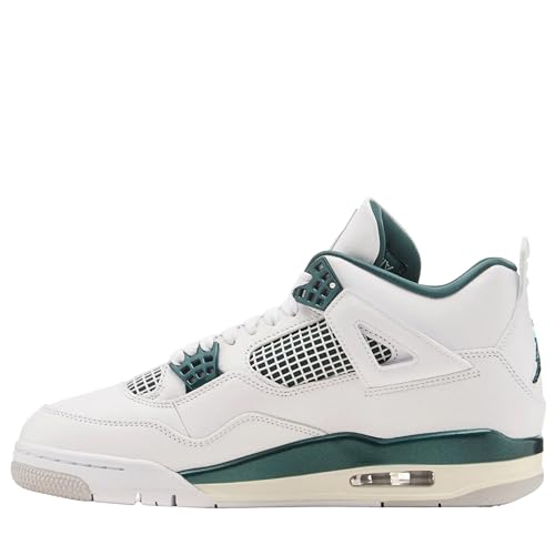 Nike Air Jordan Mens Air 4 Retro White/Oxidized Green-White FQ8138-103 10