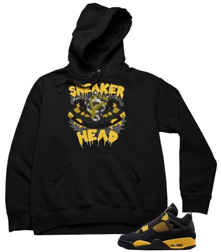Hoodie To Match J's 4 Thunder Colors, Men's Hooded Sweatshirt Urban Clothing