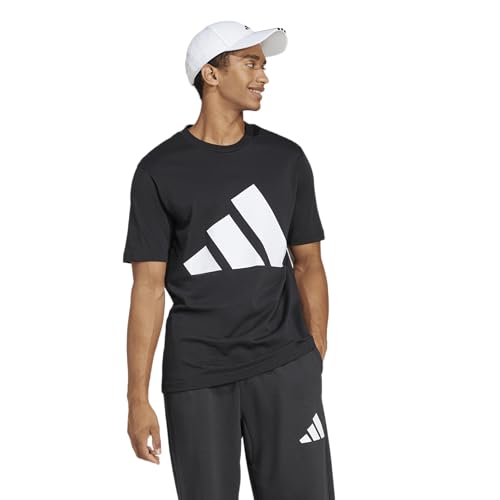 Adidas Men's Essentials Big Logo T-Shirt, Black/White, X-Large