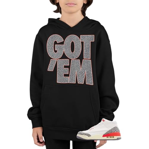 Boys (Youth) J3 Georgia Peach Hoodie To Match Jordan 3 Georgia Peach Sneaker