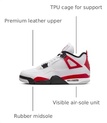 (Men's) Air Jordan 4 Retro 'Red Cement' 9M / 10.5W
