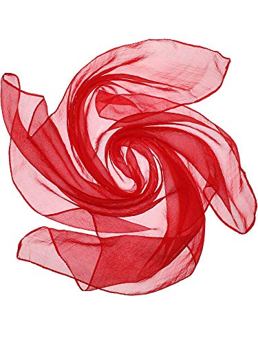 Boao Women Chiffon Scarf 50s Sheer Square Neck Head Scarf Vintage Neckerchief Accessories for Women(Color 7)