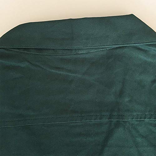 Anchor MSJ Men's 50s Bowling Shirt Mid-Century Retro Shirts(L, Teal)